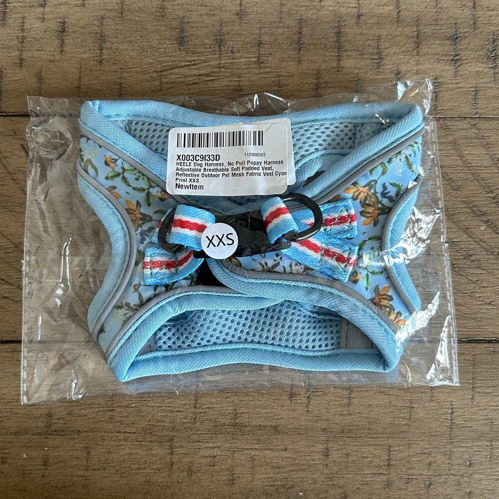 Heele Light Blue XXS dog harness New in package
